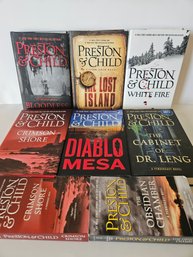 8 Preston & Child Novels HC And PB Books