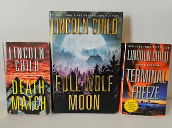 3 Lincoln Child Novels Books
