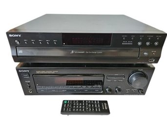 Sony Receiver And CD Player 5 Disc Changer