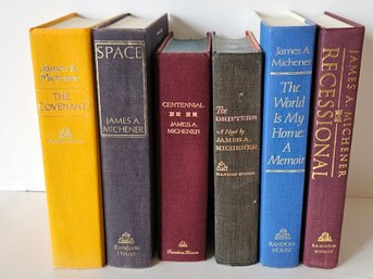 6 James A Michener Hardcover Novels