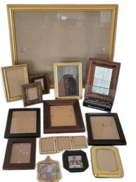 Wood And Metal Assorted Picture Frame Lot X 15