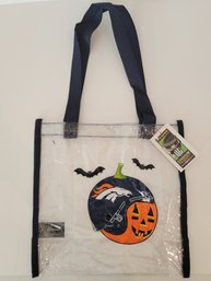 Little Earth Brand Broncos NFL Stadium Approved Clear Tote Bag