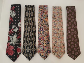 5 Men's Silk Ties