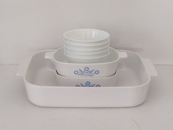 Lot Of 8 Corning Ware And Corelle Bowls And Dishes