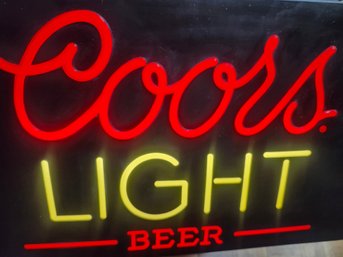Coors Light Beer Light Up Bar Sign