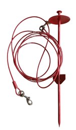 Heavy-duty Dog Tie Out Stake And Cable Combo