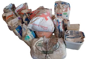 Lg Assortment Of Joint Compound Mortar And Cement