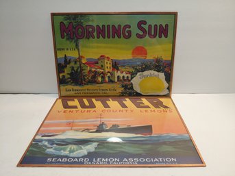 Vintage Citrus Crate Labels From California