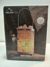 Himalayan Shop Gold Himalayan Perforated Metal Salt Lamp