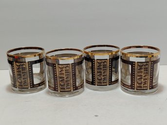 Vtg Glasses Are Houze Art 'Roaring Twenties' Set