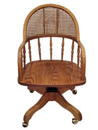 Vintage American Oak Banker's Desk Chair