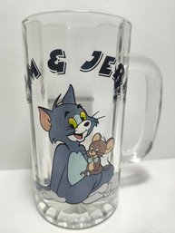 1996 Tom & Jerry Glass Cup W Handle