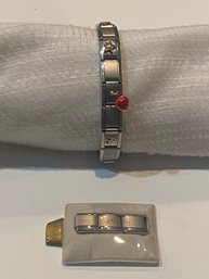 Italian Charm Bracelet With 7 Charms