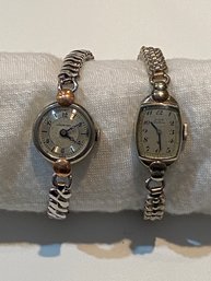 2 Vintage 10k Gold Filled Womens Watches