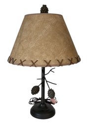 Dennis East Pine Cone Branch Table Lamp