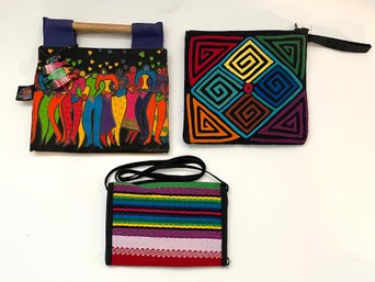 3 Small Colorful Bags