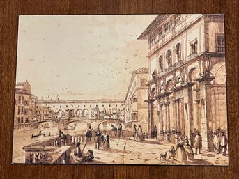 Italian Architecture Wooden Wall Art