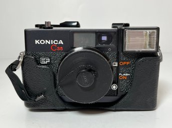 Vtg Konica C35 EF 35mm Compact Film Camera