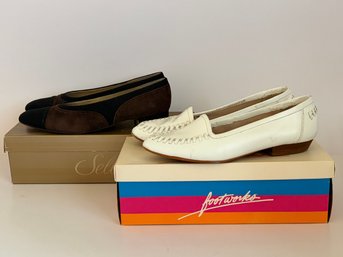 2 Vtg Womens Size 7.5 Pairs Of Shoes