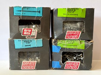 4 Boxes Of Grip Rite Nails