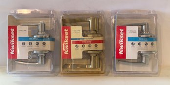 3 New Kwikset Door Handle Sets