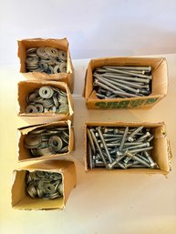 Lag Screw And Flat Cut Washer Lot
