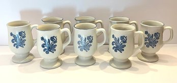 8 Pfaltzgraff Yorktowne Footed Coffee Mugs