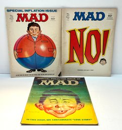 3 Vtg 1971 MAD Magazine Issues