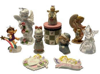 9 Pc Assorted Angel Knick Knack Lot