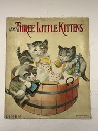The Three Little Kittens Vtg Childrens Book