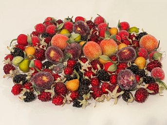 Beaded And Sugared Faux Fruit Decor