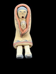 Native American Jemez Pueblo Storyteller Figurine By R. Armijo