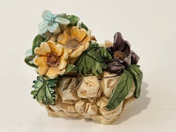Alpine Flower Harmony Kingdom Trinket Box