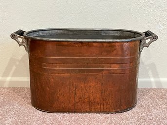 Antique Copper Wash Boiler
