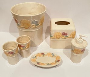 Vtg JCPenny Beach Front Bathroom Set