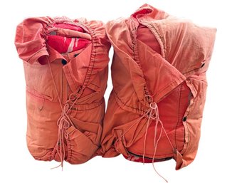 Vtg Quilted Country Print Sleeping Bags