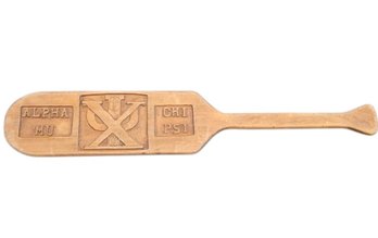 Chu Psi Alph Mu Wood Fraternity Paddle