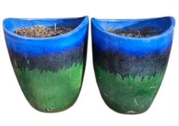 2 Eschbach Large Outdoor Ceramic Glazed Planters