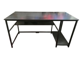55' Black Wooden Computer Desk