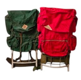 2 Vintage Camping Hiking Backpacks