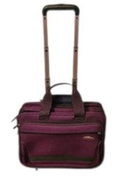 Ricardo Beverly Hills Purple Rolling Breifcase Suitcase