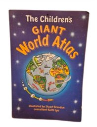 24' Vtg 1987 The Children's Giant World Atlas Board Book
