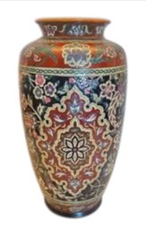 Large 14.5' Vtg Cloisonne Style Decorative Chinese Vase