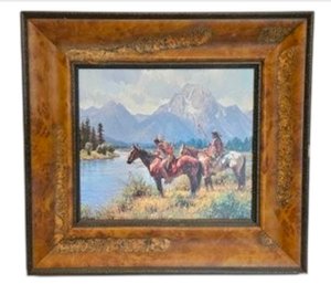 'Signs Along The Snake' By Martin Grelle Framed Art Print