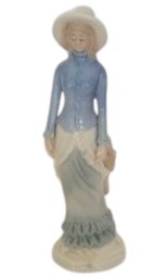 Vtg Porcelain Victorian Lady Figurine