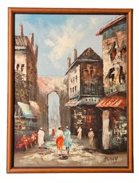 Vtg Framed Oil Painting By Artist Haney