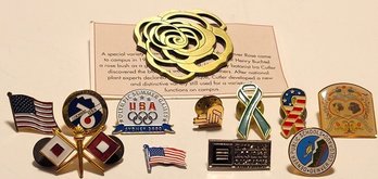 Vtg Collection Of Enamel Lapel Pins