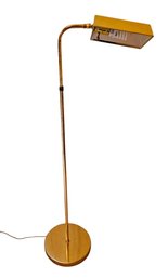 Vtg Mid Century Adjustable Height Brass Floor Lamp