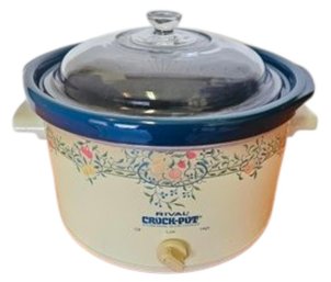 Vtg Rival Crock Pot Slow Cooker 5 Qt