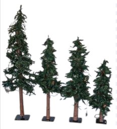 4PC Alpine Norway Pine Ardinger Christmas Tree Set